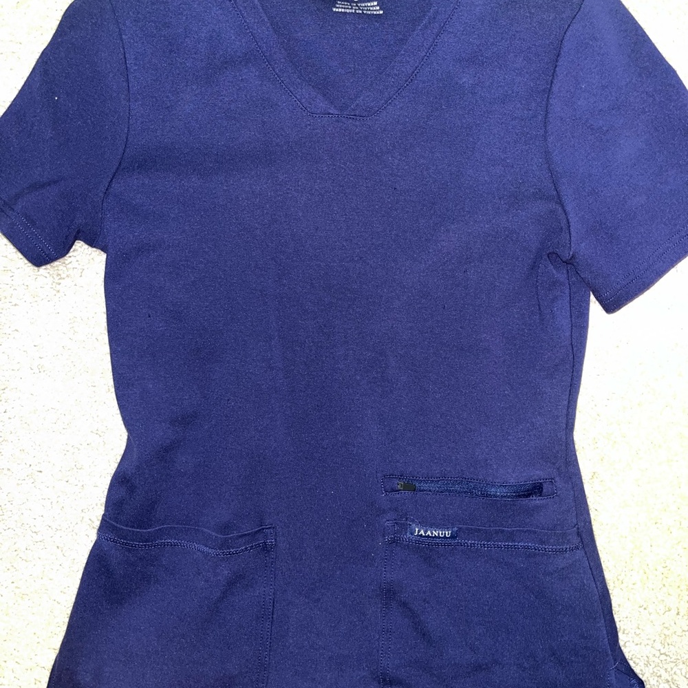 Jaanuu Navy Blue Women's Top and Bottoms Set